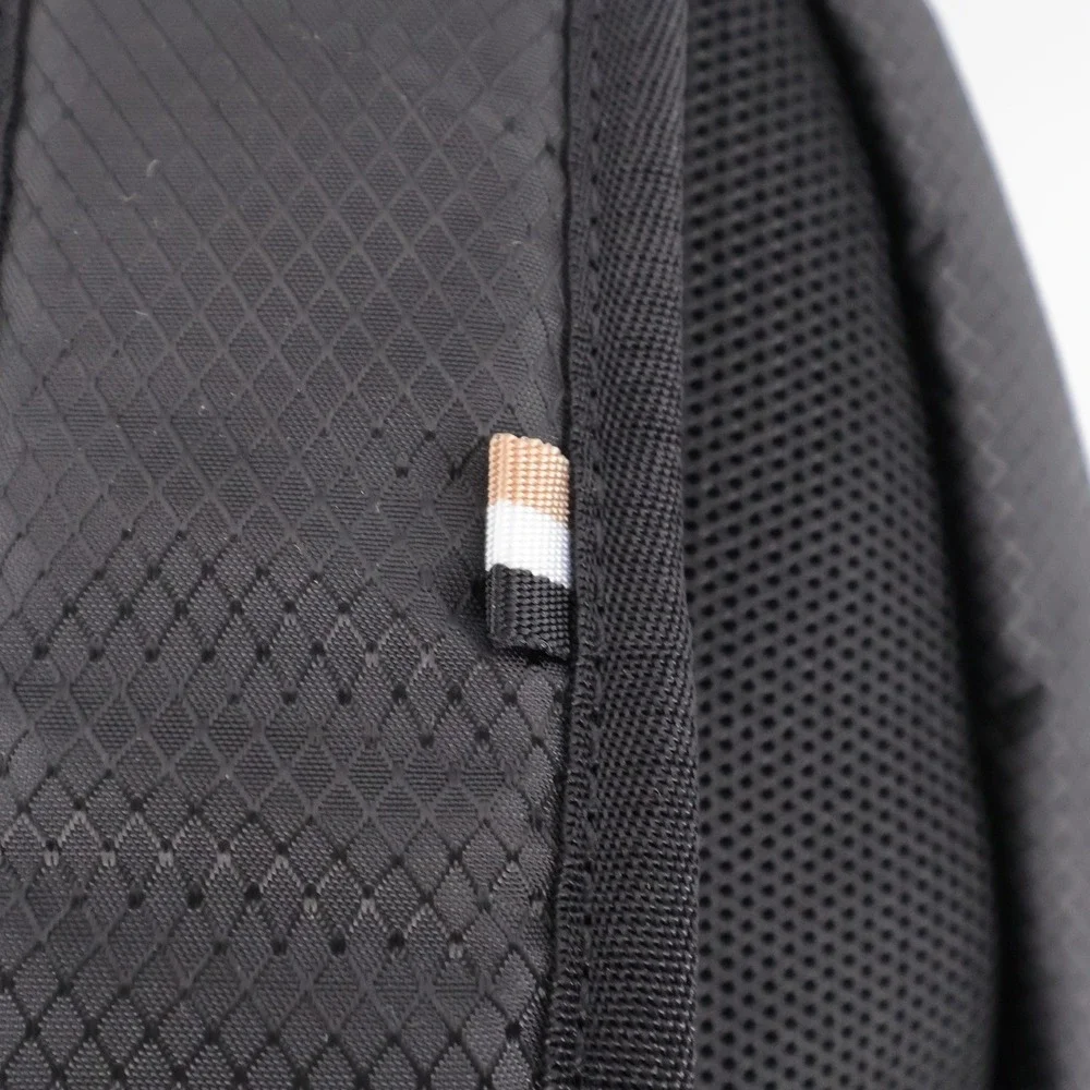 NEW Hugo Boss Pixel R Logo Ripstop Backpack Black Sleeveless Mens OS